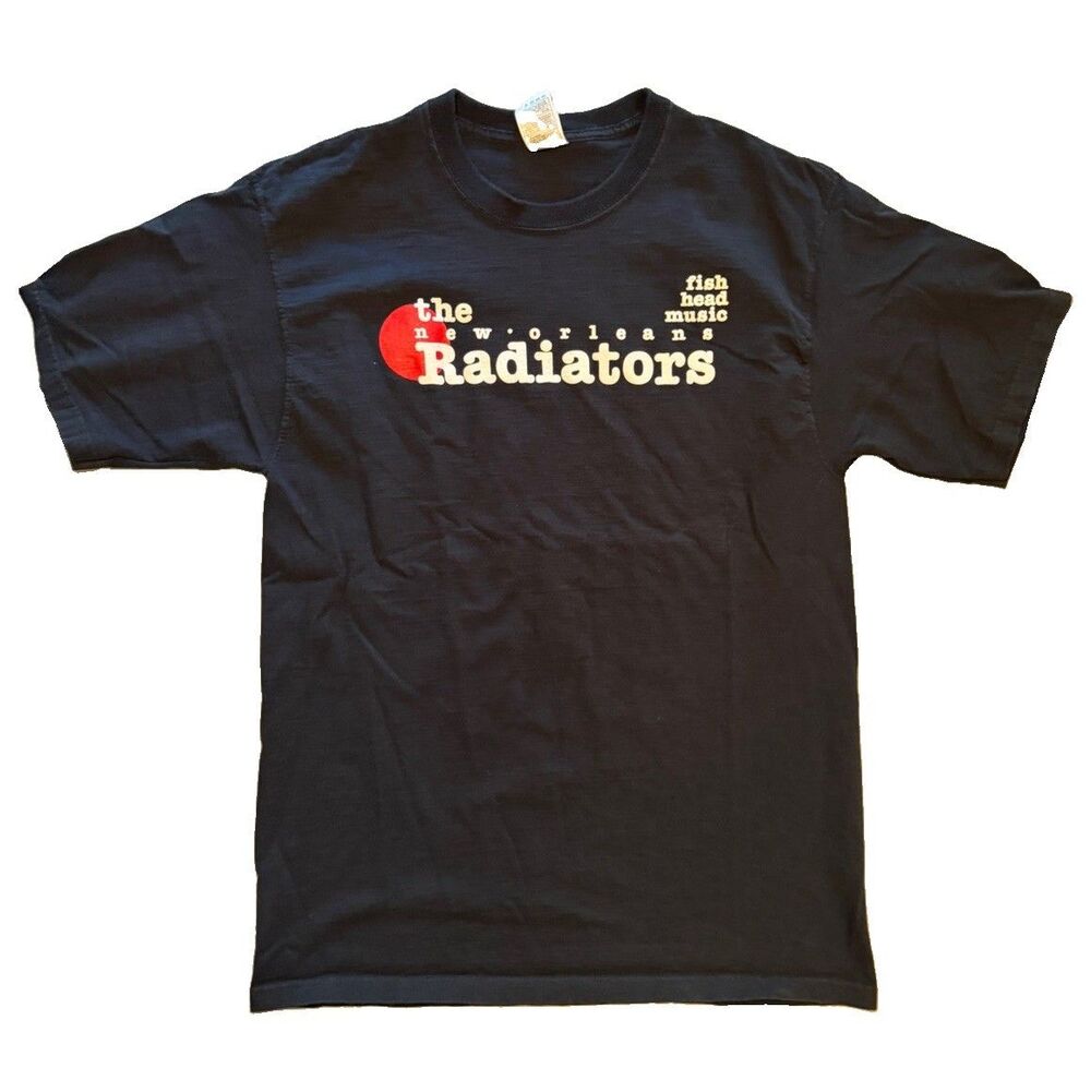 Vintage Y2K The Radiators New Orleans Black Band Tee Shirt Large